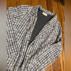 Long blazer sweater